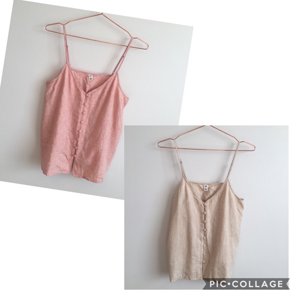 bp Tops - BP linen blend camisole tank bundle size Small